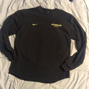 Nike Purdue University Men's DryFit long sleeve warm-up top